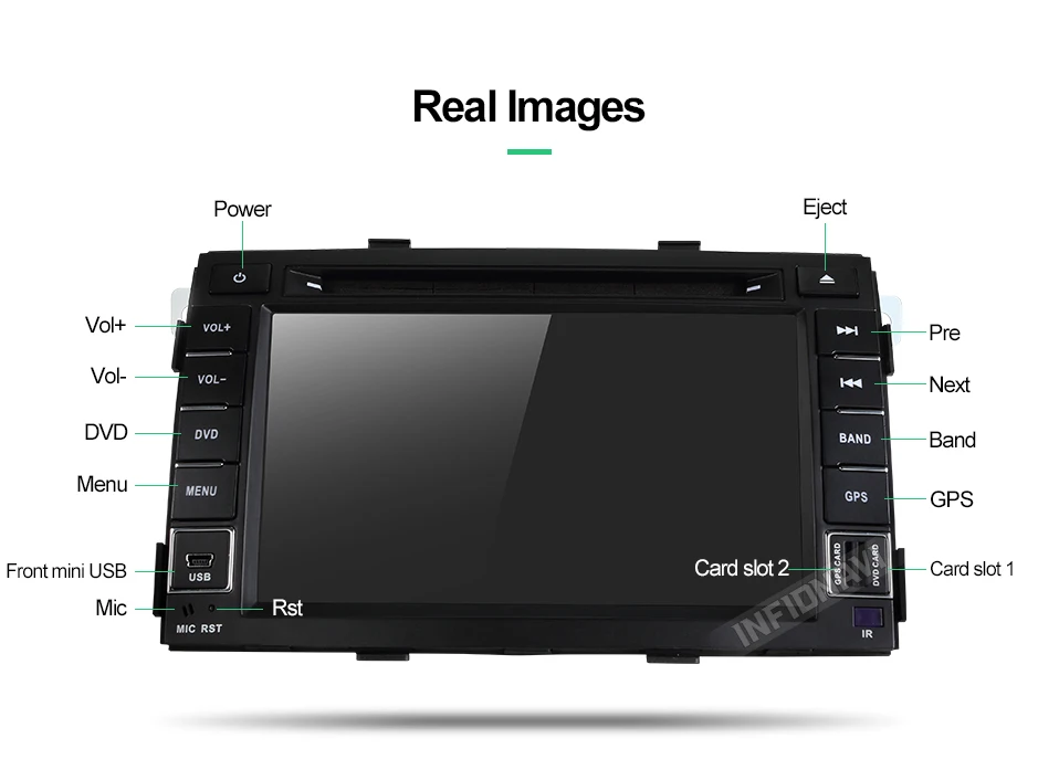 Top Infidnavi ZLSLT7071 2G+32G android 7.1 car dvd for kia sorento 2009 2010 2011 2012 2 din in dash car stereo gps nagavition 1