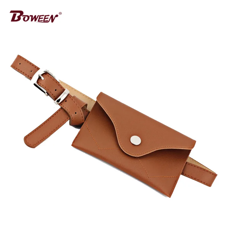

New fashion ladies waist bags woman pu leather Waist Packs for women Fanny Packs bag Female Belt Purse Waistbag black small