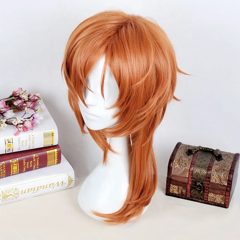 Anime-Bungo-Stray-Dogs-Chuya-Nakahara-Chuuya-Brown-Orange-Heat-Resistant-Cosplay-Costume-Wig-Track-Cap (1)