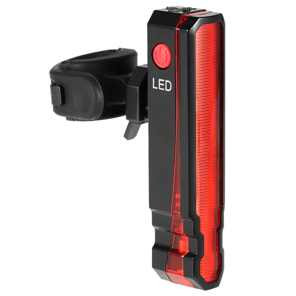 Задний фонарь для велосипеда, 6 режимов, USB, водонепроницаемый, MTB, горный велосипед, дорожный велосипед, задний свет, Ночная езда, Велоспорт, габаритный задний фонарь