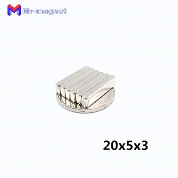 

100pcs 20mm x 5mm x3mm Super strong neodymium 20x5x3mm magnets 20x5x3, 20*5*3mm N35 neodymium magnets 20*5*3