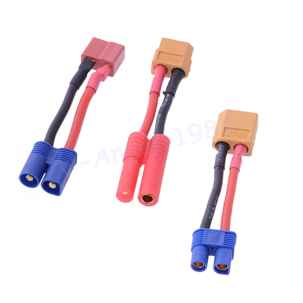1pcs T plug to XT60 EC3 Tamiya Plug Connector Balance Charge Cable for RC Quadcopter LiPo
