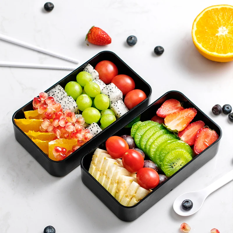 Microwavable Lunch Box MICCK 1200 мл двухслойная Bento коробка с Посуда Герметичный контейнер для