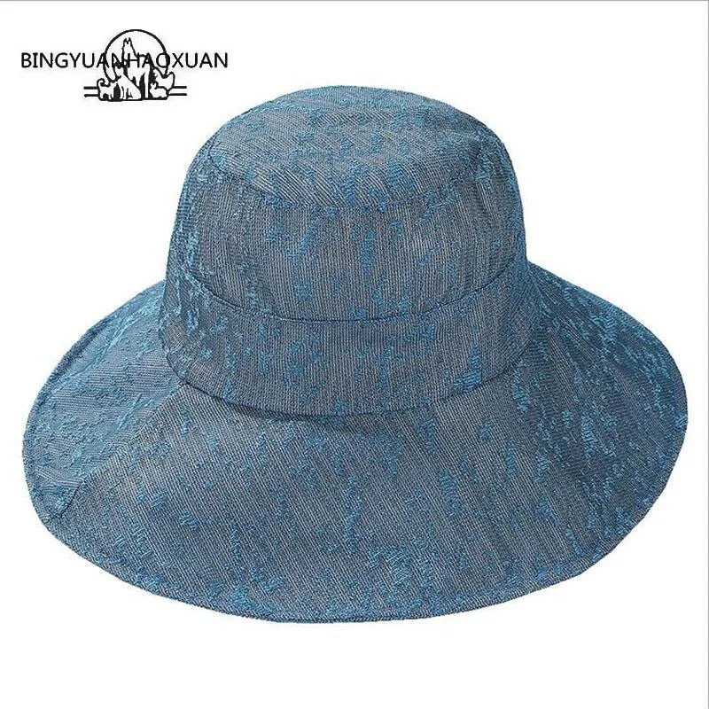 

2019 Fashion Hats For Women Foldable Leisure Cap Panama Bucket Caps Beach Breathable Hat Chapeu Elegant Sun Hats Feminino