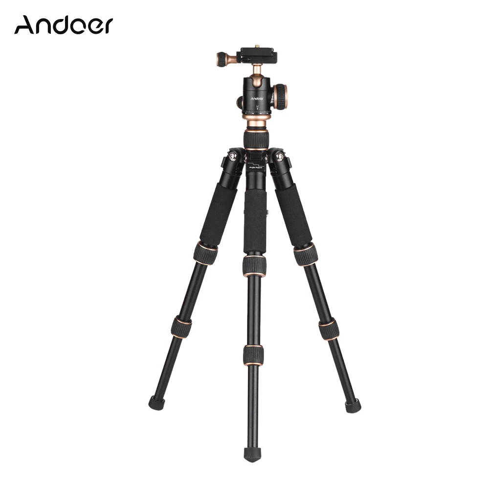 Andoer 53 см/2" портативный мини Настольный Штатив для путешествий с шаровой головкой быстросъемная пластина для Canon Nikon sony DSLR камеры телефона