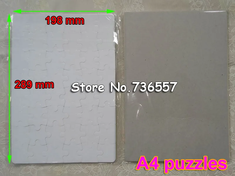 5 шт. a4 размер DIY сублимации Паззлы пустой жемчужина Jigsaw тепло печати передачи Puzzle