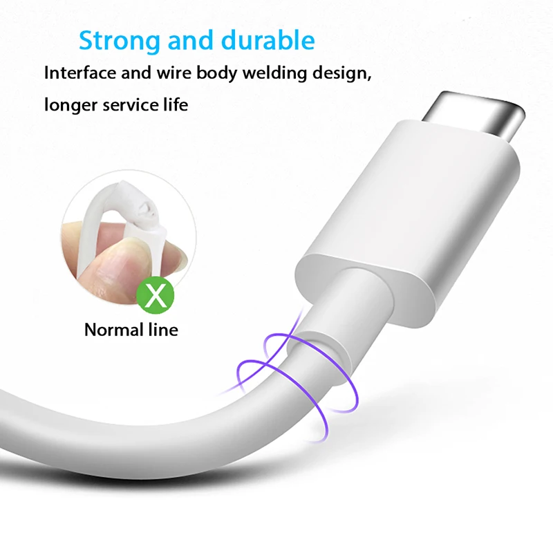 Loại USB C Cáp sạc nhanh 5A 1 mét đồng bộ dữ liệu cáp cho Huawei Samsung Xiaomi
