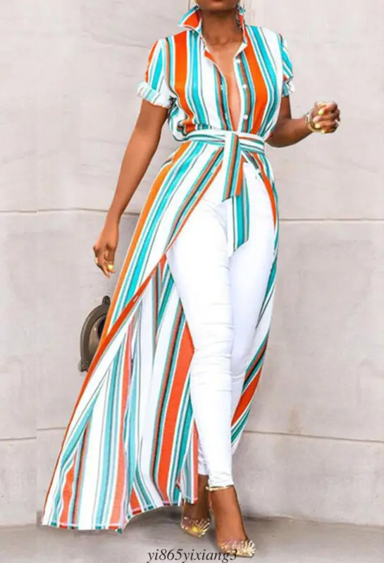 

Long Kimono Blouse For Women Summer Short Sleeve Tunic Transparent Green Print Blouse Casual Shirt Tops Boho Clothing Summer