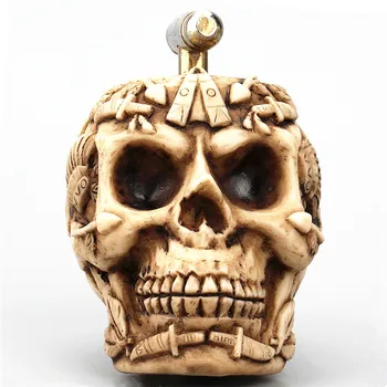 

Resin Craft Skull Statue Home Decoration Accessories Creative Skull Figurines Water-tap Decoracion Hogar Skull Water-tap