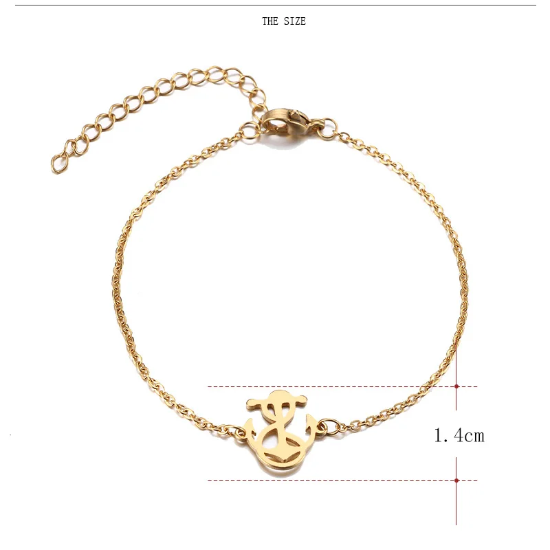 CACANA Stainless Steel Bracelet For Women Winding Anchor Gold And Silver Color Pulseira Feminina Lover's Engagement Jewelry