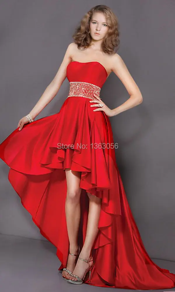 red long frock online