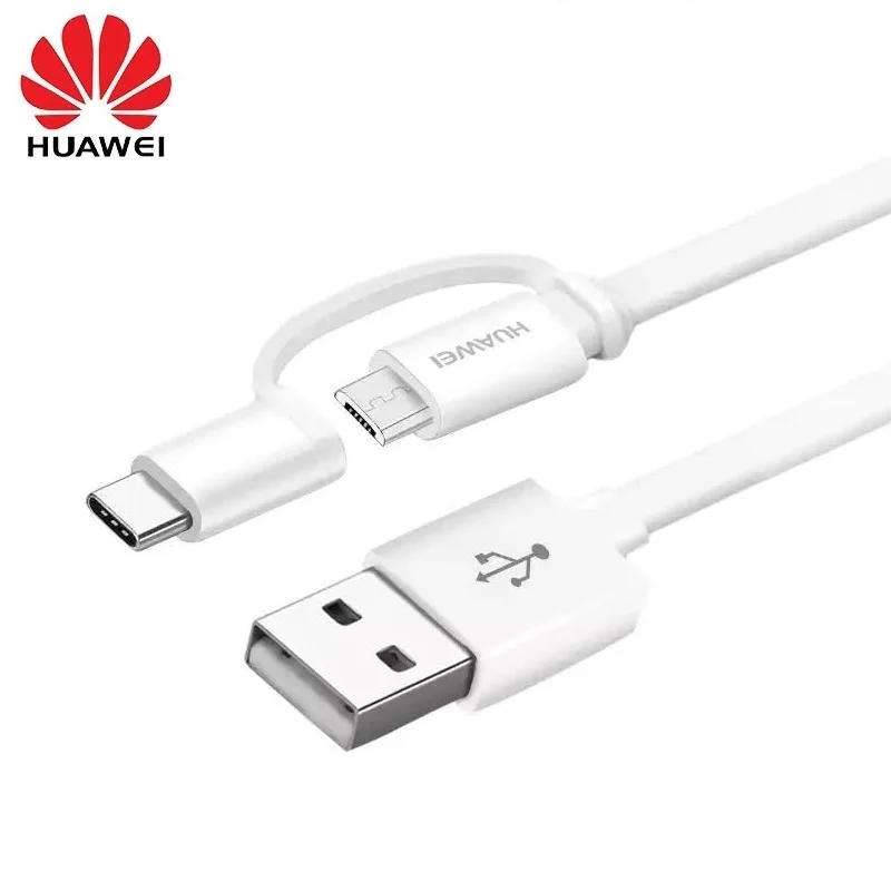 Оригинальный кабель Huawei Micro USB Typc C 2 в 1 для быстрой зарядки а 5 м Type зарядный Honor 8 9 V9