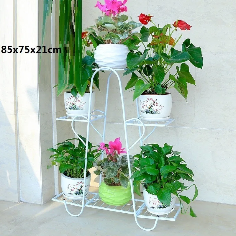 Support Plante Dekoru Decorative Metal Garten Dekoration Balkon Dekorasyon Balcon Balcony Shelf Plant Stand Flower Iron Rack