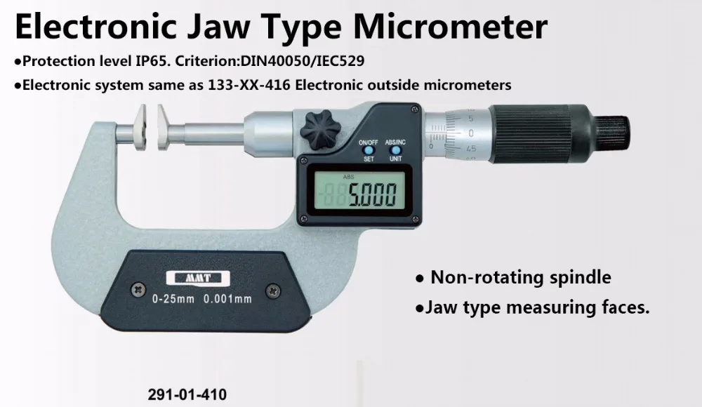 Insize USA 3205-56 Outside Micrometer Measurement Type: Mechanical Carbide Range: 48 to 56 Thimble Type: Ratchet Stop Insize USA 3205-56 Outside Micrometer Measurement Type: Mechanical Carbide Range: 48 to 56 Thimble Type: Ratchet Stop