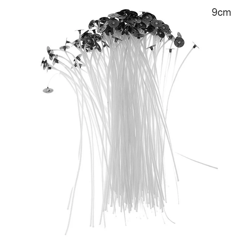 100 шт./компл. 9/15/20 см фитиль бездымный предварительно Вощеная фитиль свечи хлопка аксессуары для свечей делая Материал украшения