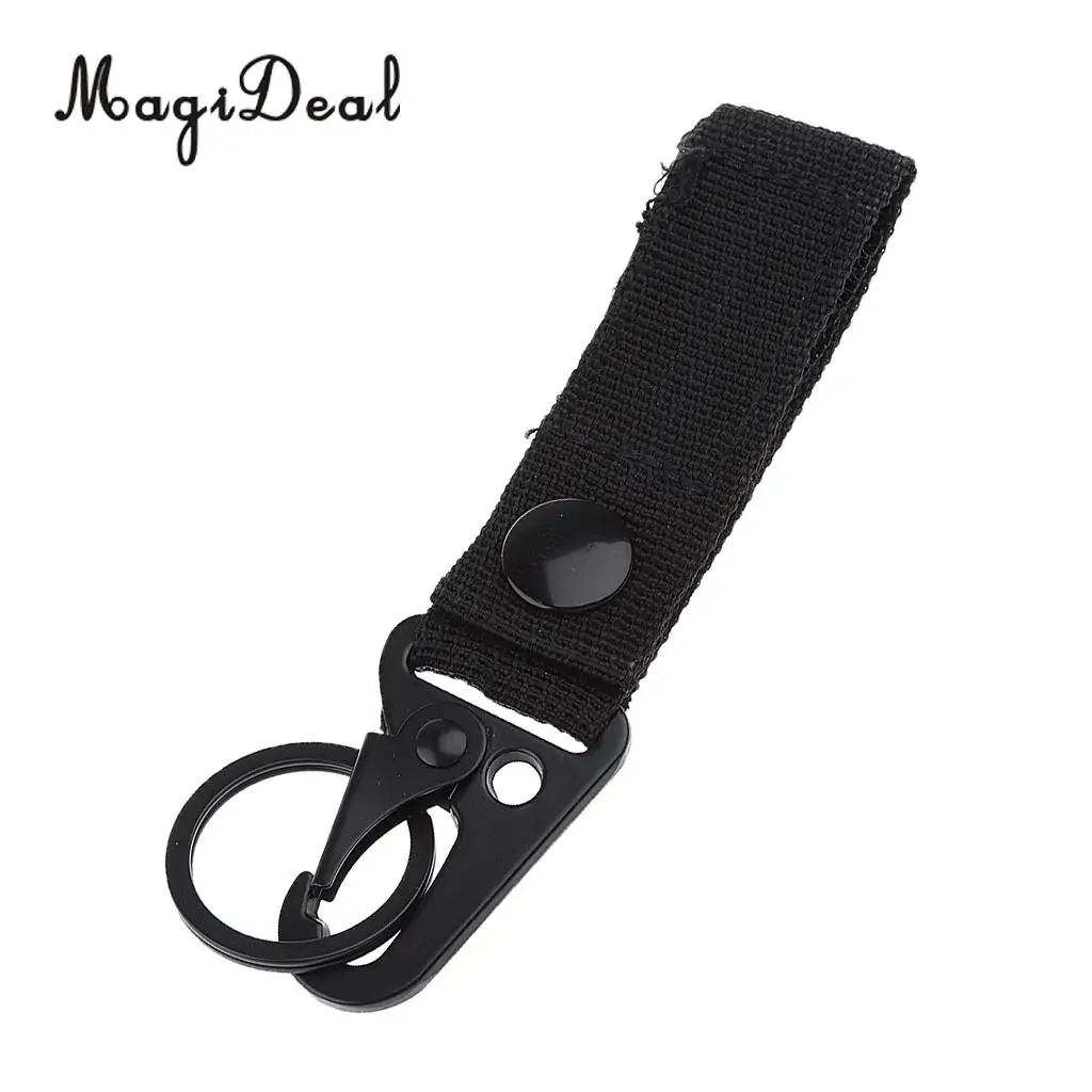 Tactical Molle Nylon Webbing Strap Buckle Backpack Attachment Clip Keychain Belt Hanging Tool Camping Hiking Travel