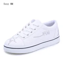 Canvas Flats Women Trainers Breathable Lace-Up Shoes Woman Casual Skate Walking Flat Shoes Zapatillas Mujer