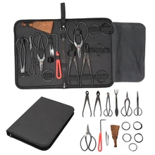 10Pcs Garden Pruning Shear Bonsai Tool Set Carbon Steel Extensive Cutter Scissors Kit With Nylon Case Mayitr 10Pcs Garden Pruning Shear Bonsai Tool Set Carbon Steel Extensive Cutter Scissors Kit With Nylon Case Mayitr