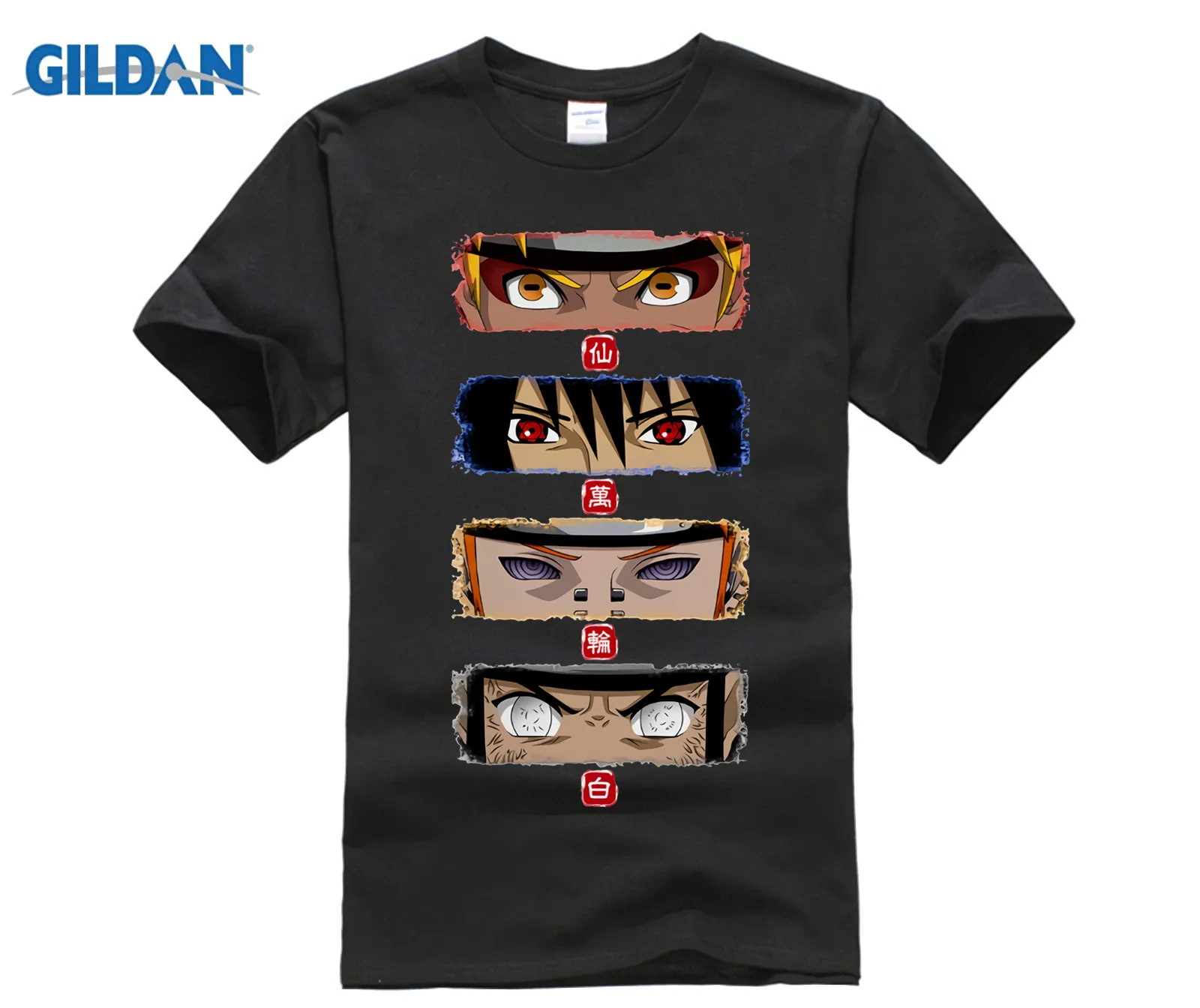 GILDAN Naruto Eyes And Akatsuki Team T Shirt Japanese ...
