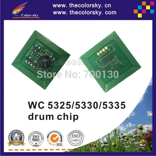 4 шт./лот совместимый сброс фотобарабана чип для Xerox Workcentre WC 5325 5330 5335 013R00591 96K BK(TY-X5335D