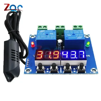 

XH-M452 DC 12V LED Digital Thermostat Temperature Humidity Control Thermometer Hygrometer Controller Relay Module AM2301 Probe