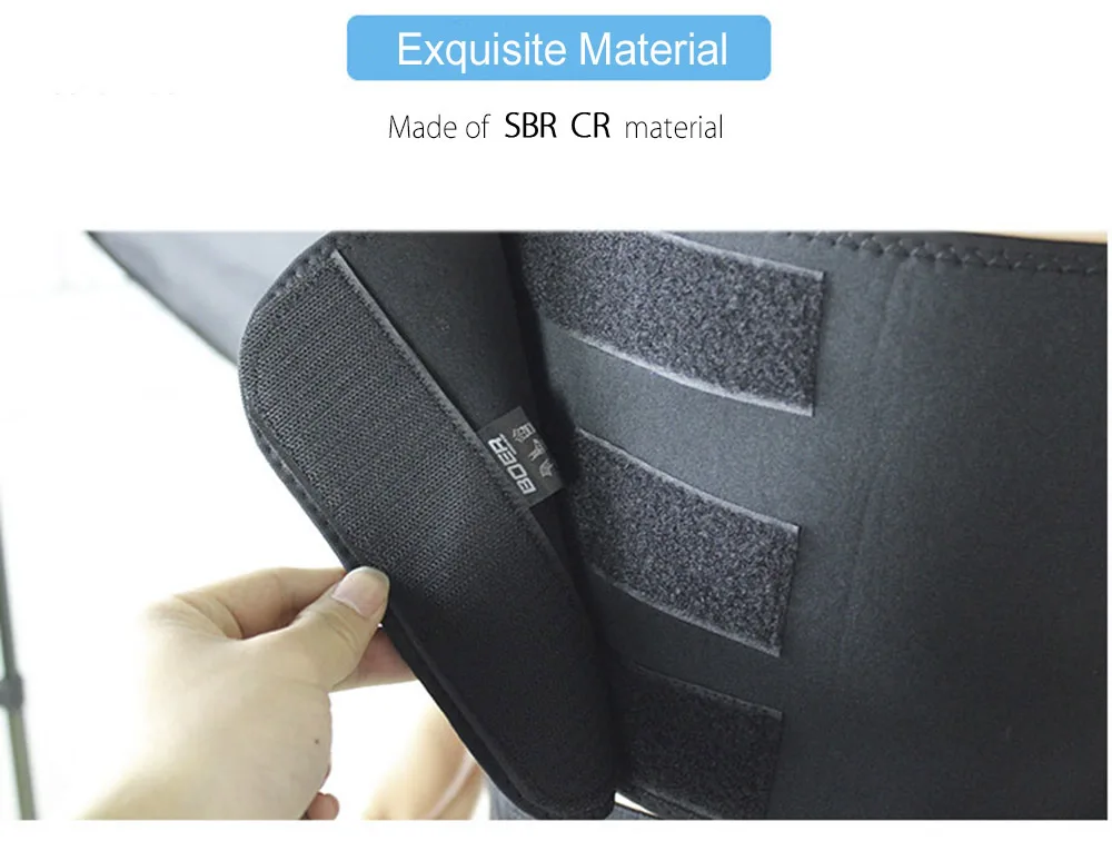 BOER Sweat Absorb Fitness Adjustable Waist Back Support Belt for Man Woman