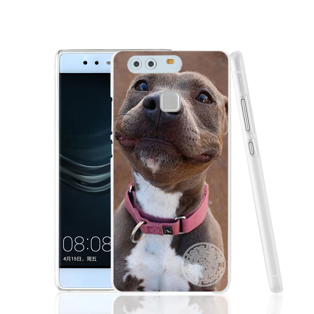 cute phone cases huawei HAMEINUO Chó Pitbull Bao Da Ốp Lưng Điện Thoại Huawei Ascend P7 P8 P9 P10 Lite Plus G8 G7 Danh Dự 5C 2017 mate 8 huawei waterproof phone case Cases For Huawei