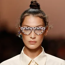 Бренд zuczug, треугольные солнцезащитные очки "кошачий глаз" для женщин, трендовый дизайн, в горошек, маленькая оправа, солнцезащитные очки, женские солнцезащитные очки "кошачий глаз", UV400