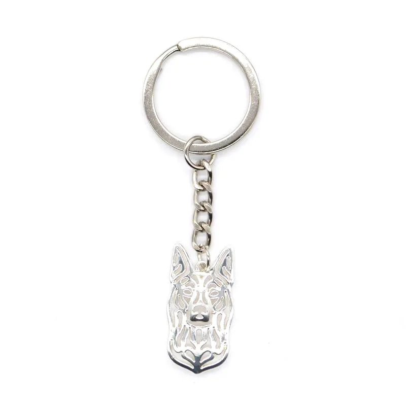 

2019 Female Australian Kelpie Dog Key Chains Fashion Jewelry Metal Alloy Dog Shaped Key Chains