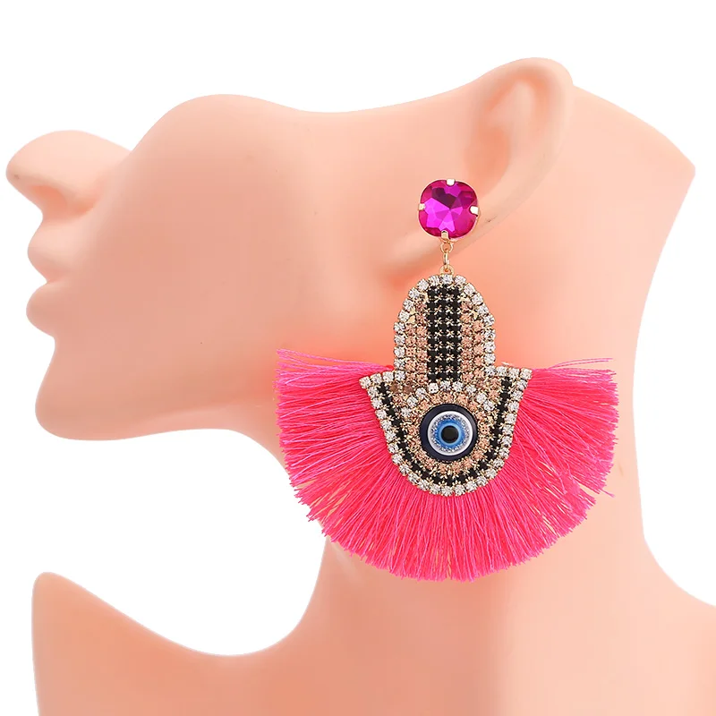 Bohemian Tassel Earrings Finged Pendientes Oorbellen Crystal Long Dangle Drop Earrings For Women Fashion Jewelry (18)