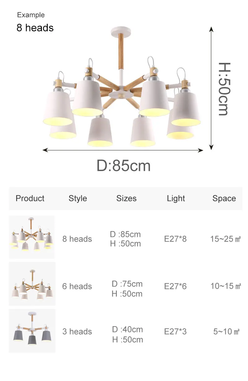 Люстра для гостиной, подвесной современный подвесной потолочный светильник, скандинавский деревянный белый светодиодный подвесной светильник для комнаты