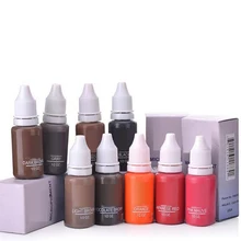 Набор чернил татуировки 23 шт постоянный макияж с микроволокном 15 мл Косметические пигменты 23 Цвета чернила татуировки для бровей Макияж тела