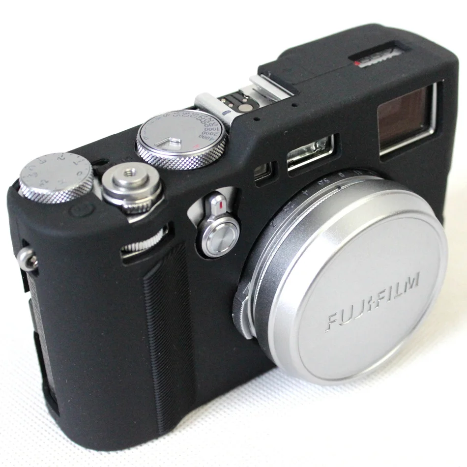 Мягкий силиконовый резиновый защитный корпус для камеры, чехол для Fujifilm X100F, силиконовая сумка для объектива, неопреновая сумка