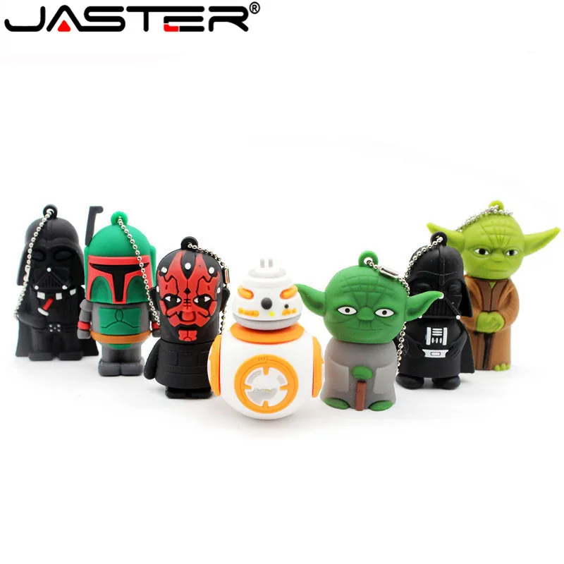 JASTER usb флеш-накопитель Звездные войны 4 ГБ/8 ГБ/16 ГБ/32 ГБ/64 Гб Звездные войны Темный Дарт Вейдер йода Флешка карта памяти u диск