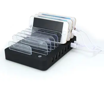 

Universal 5V usb charger 8 port USB charging dock station multi port stand mobile phone adapter for Iphone 6 7 xiaomi smartphone