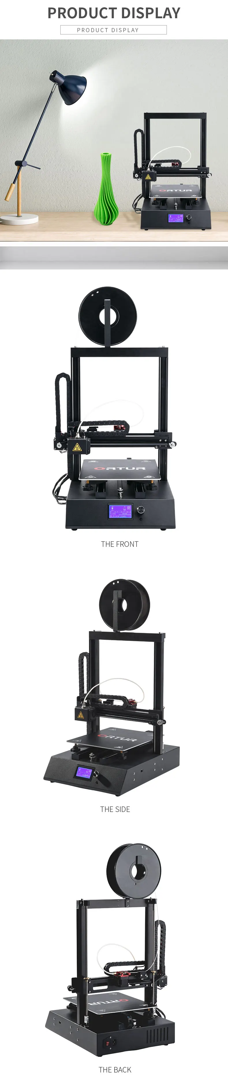 3d принтер Shenzhen Ortur4 Impresora 3d Профессиональный с промышленным линейным направляющим Рельсом 26*31*30,5 см размер печати Stampante 3d