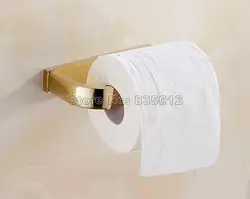 Золото Цвет латунь настенные туалет Бумага держатель один рычаг roll Бумага держатель удобный практичный wba848