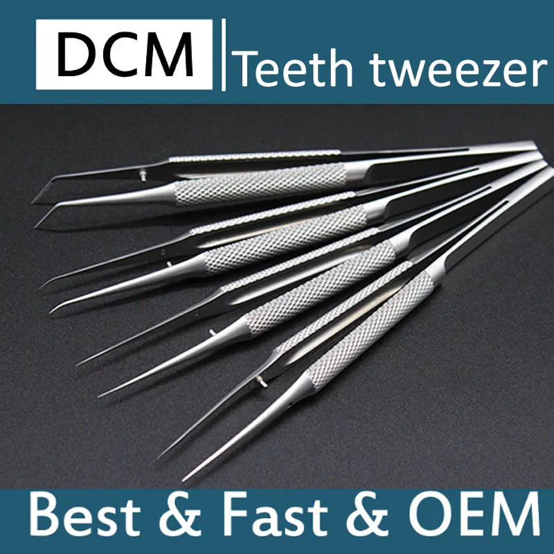 

DCM Best Fingerprint fly line dedicated IC repair tweezers with teeth titanium alloy 0.15mm for microscope operation