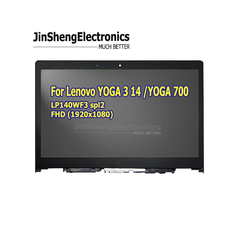 

Inch 14'' Touch Screen LCD For Lenovo yoga 3 yoga 700 LP140WF3 SPL2 LCD Display Assembly