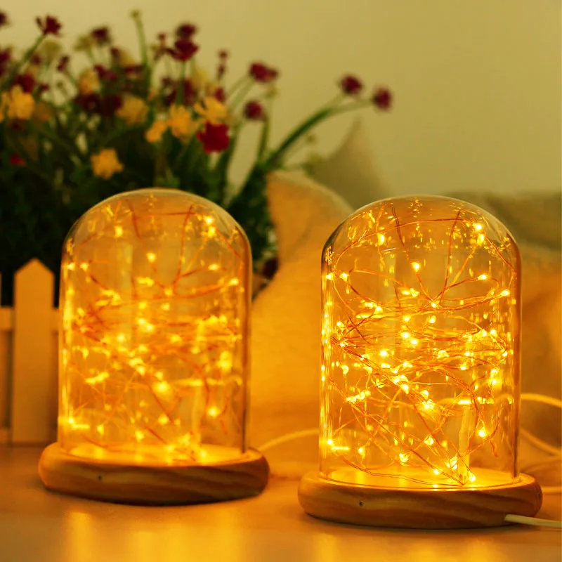 

LED String Silver Fairy lights Wire 1 pc LED Night Starry Light Wine Bottle Lamp For Party 2018 New Arrival Hot Sale