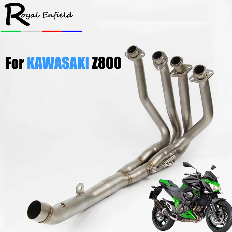 

Motorcycle Exhaust Full System For Z800 Exhaust Muffer Pipe Middle pipe For Z800 Stainless Steel fit for 51mm I.D exhaust link