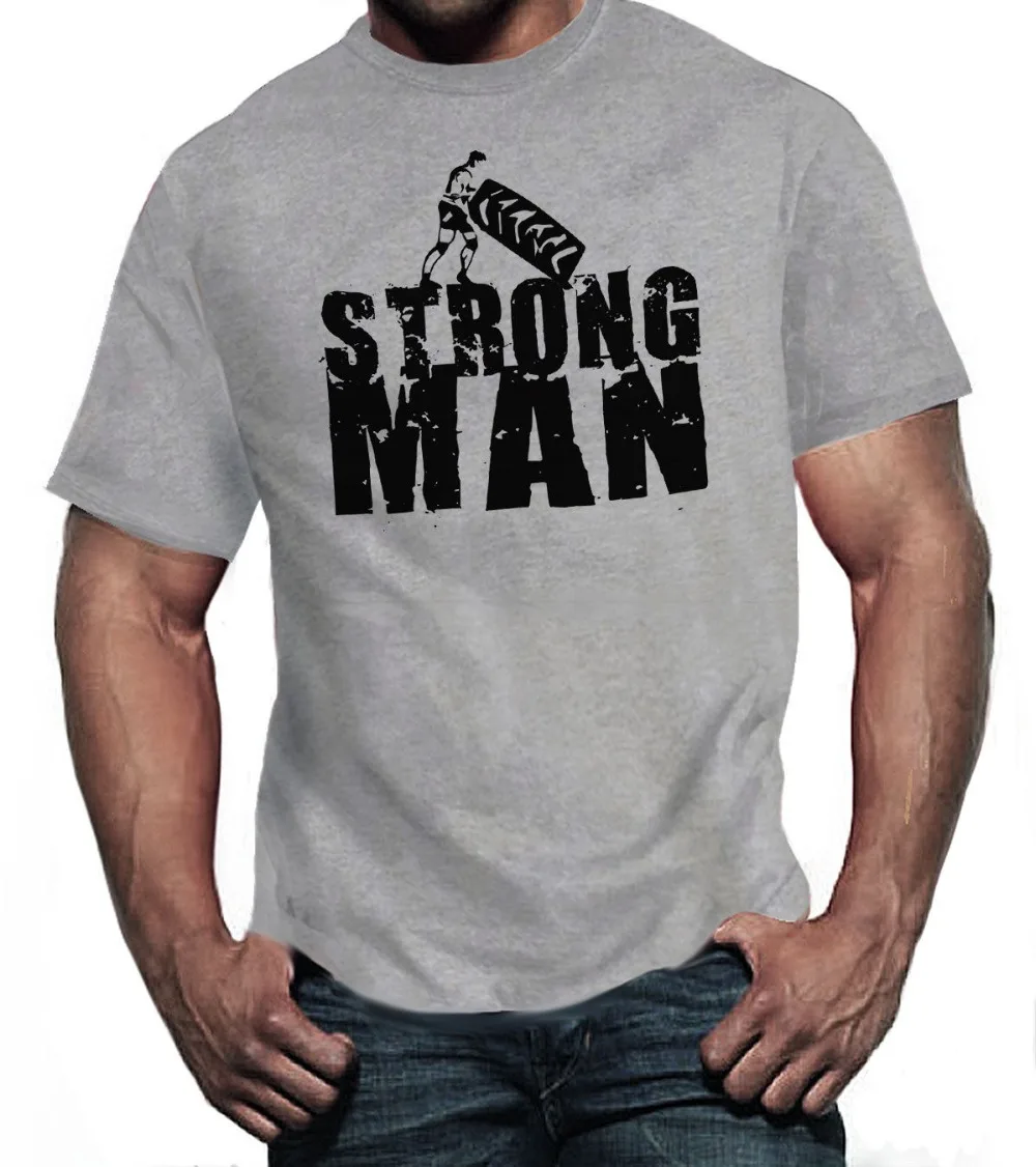 

Strongman тренировочная шина перекрестная посадка сила лифтинга 2019 новые мужские горячие модные однотонные футболки с логотипом