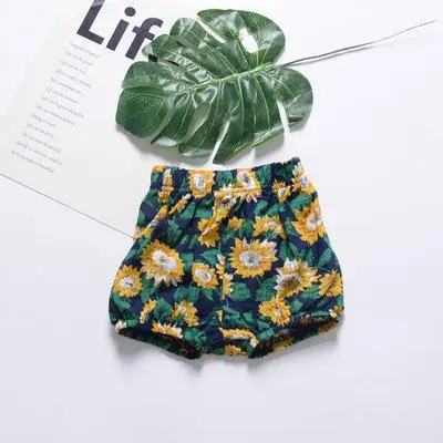 as picture 6 Styles Summer Baby Girls Boys Bread shorts Newborn Baby bloomers Baby Girl Flowers Pattern Shorts toddler Trousers PP Pants - Цвет: as picture