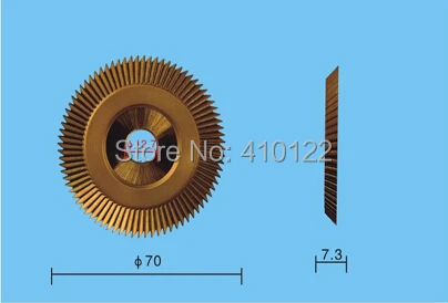 70 мм x 7,3 мм x 12,7 мм x 80 т пустой ключевой режущий диск как горизонтальный пустой ключ машина для 100E1 левая сторона обрезчик для слесаря инструменты