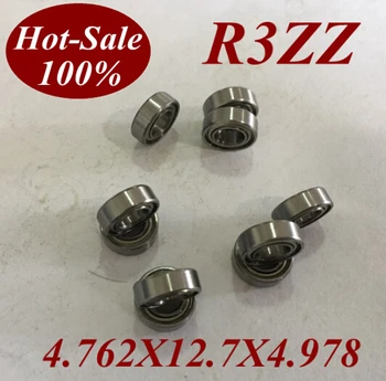 

50pcs Low noisy R3 ZZ R3ZZ R3Z R3-ZZ 4.762X12.7X4.978 MM Deep groove ball bearing micro miniature bearing motor bearing