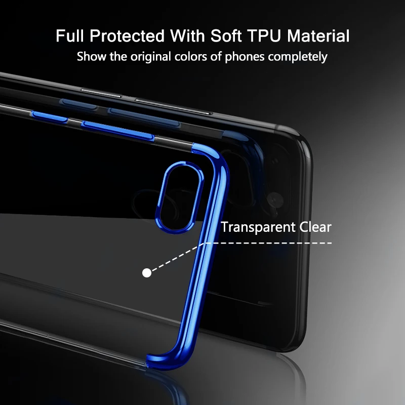 Прозрачный чехол для Xiaomi Redmi 6A Бампер Тонкий Platint прозрачный ТПУ силиконовый 6 A