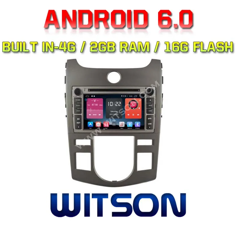 WITSON Android 6,0 2 Гб ОЗУ 16 Гб флэш автомобильный DVD для KIA SHUMA/FORTE/CERATO/KOUP навигация+ wifi/4G поддержка+ DSP+ DAB+ OBD+ TPMS+ DVR