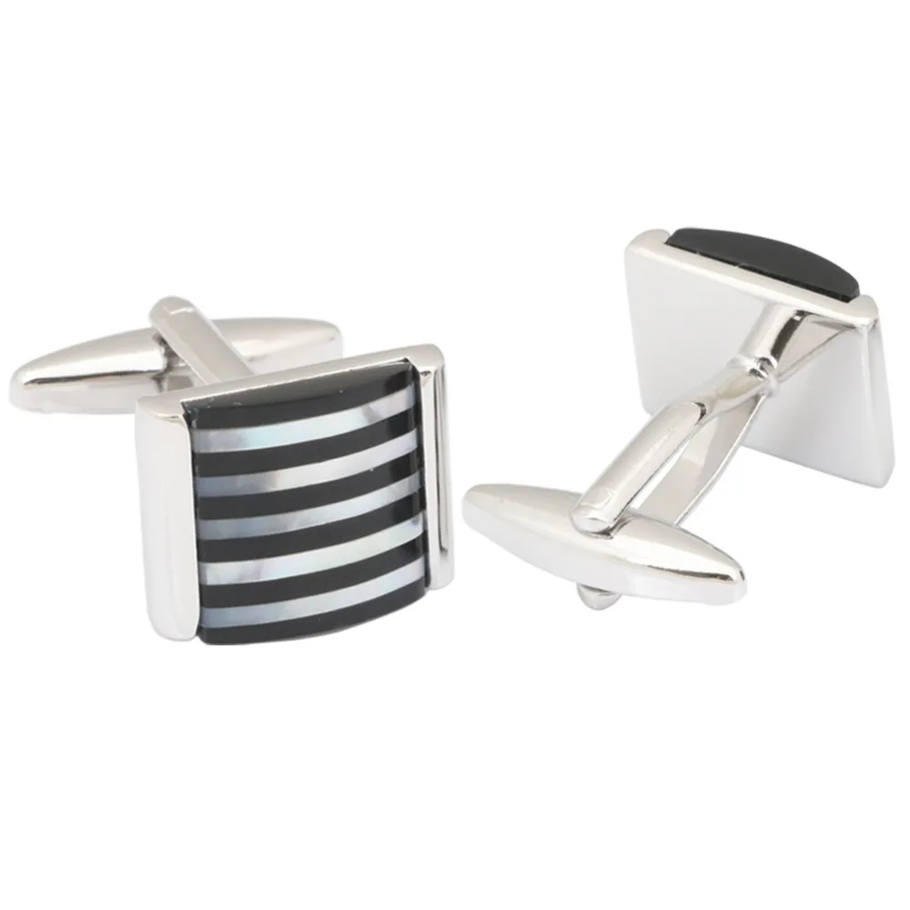 New Style shell Cufflinks Men's Gifts Christmas Gifts For Men Silver Cuff Cufflink