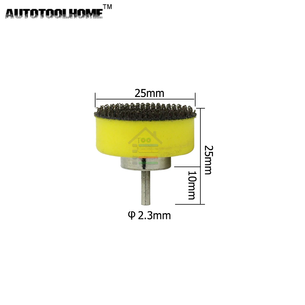 AUTOTOOLHOME 110 шт абразивный инструмент 25 мм 40-600 Смешанная зернистость шлифовальный диск 2,3/3 мм хвостовик шлифовальный Полировка Для Dremel 3000 4000