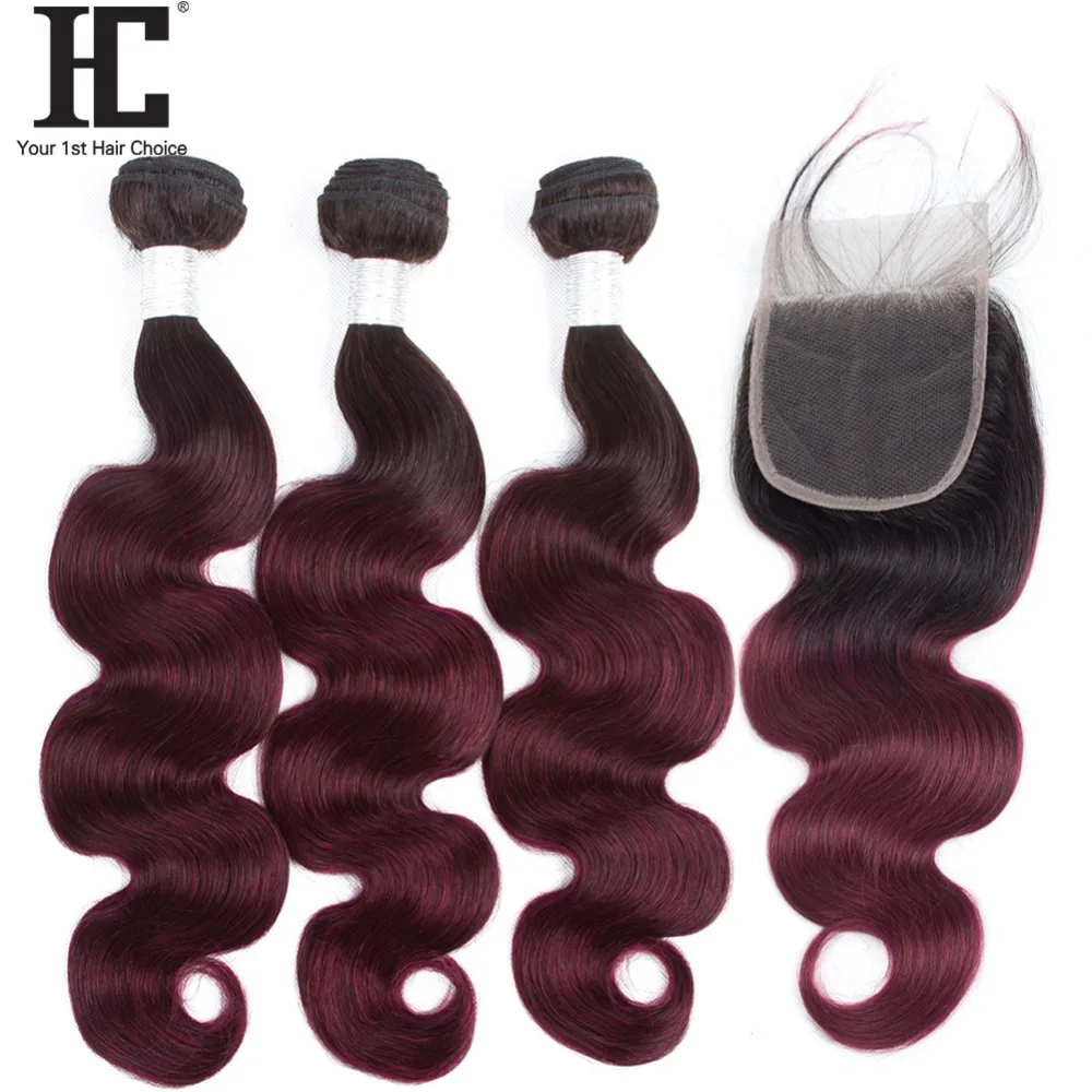 3 Cabelo Ombre Pacotes Com Fecho 1B99J
